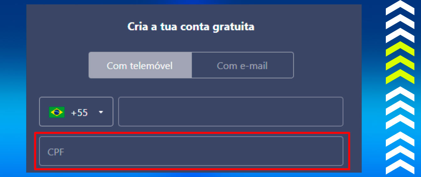 Aposta ganha cadastro